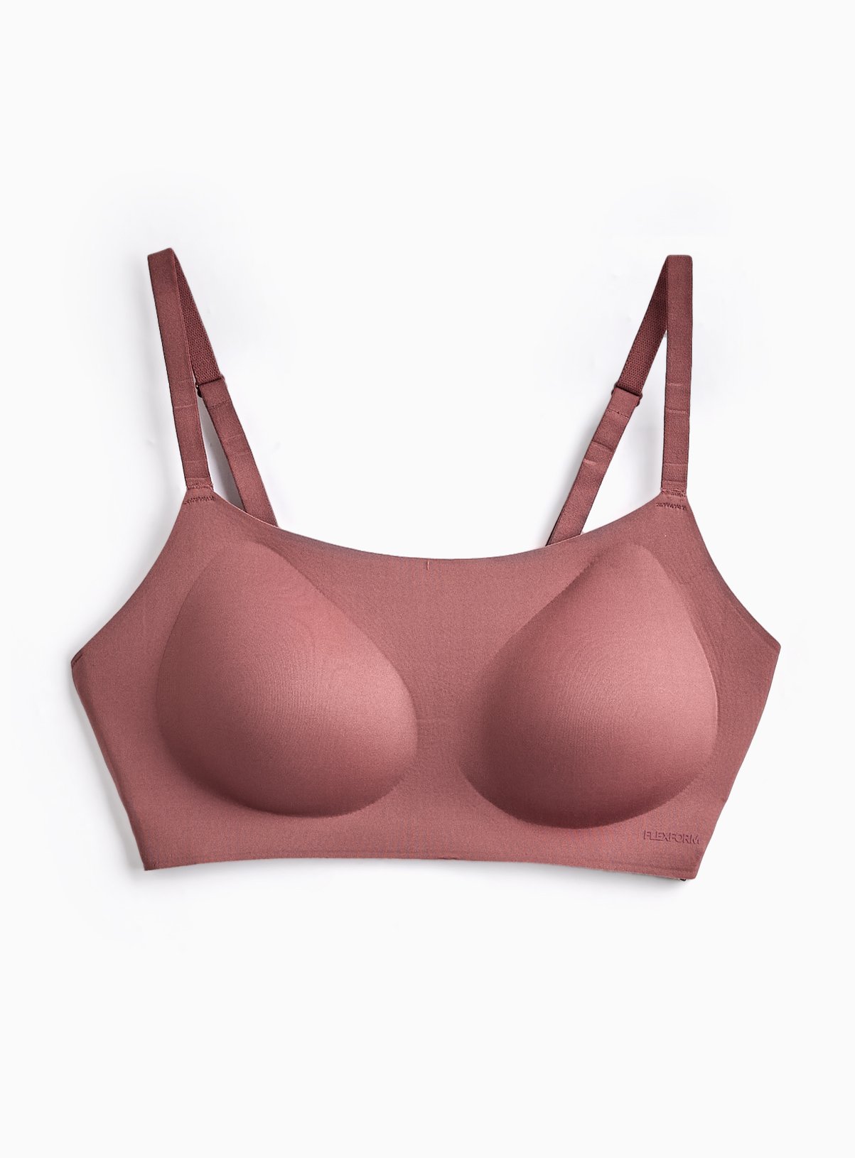 Rose Brown Flexform™ Bonded Scoop Neck Bralette XS - Image 3 thumbnail